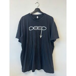 Pearl Jam Deep Shirt Mens 2XL Black American Apparel Graphic Tee Rock Band